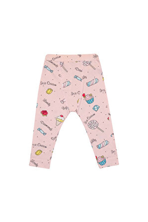 Dondurmalı Harem Kız Çocuk Yazlık Desenli Tayt