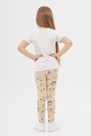 Always Happy Kız Çocuk Yazlık Desenli Tayt