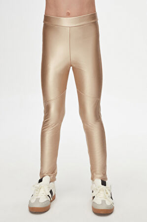 Altın Kız Çocuk Kışlık Deri Pantolon