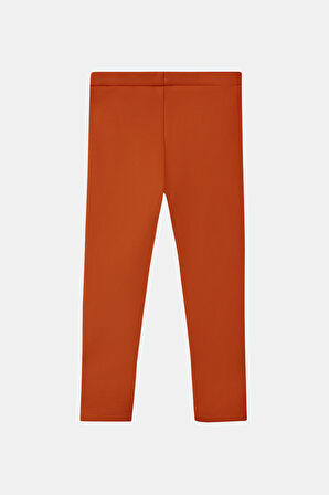 Kiremit Kız Çocuk İçi Peluş Extra Kalın Kışlık Tayt