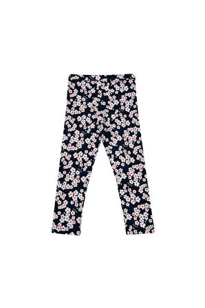 Papatya Kız Çocuk Desenli Yazlık Tayt