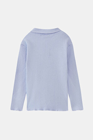 Açık Lila Çiçek Baskılı Kız Çocuk Kaşkorse Alt Üst Takım