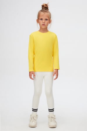 Sarı Unisex Çocuk Kışlık Badi