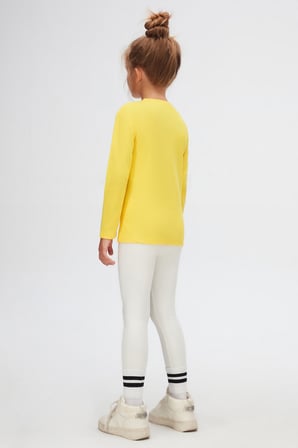 Sarı Unisex Çocuk Kışlık Badi