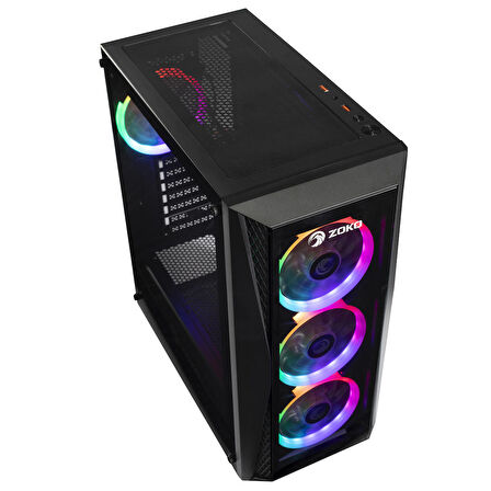 Zoko Melody X 4 Fanlı Siyah ATX Oyuncu Bilgisayar Kasası