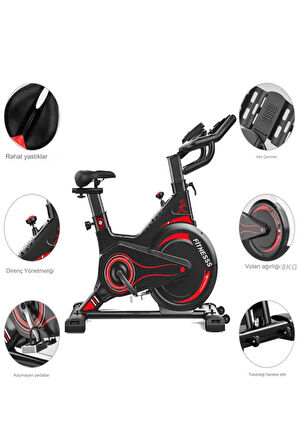 PB-03 Manyetik Spin Bike Dikey Kondisyon Bisikleti Ev Koşu bisikleti Egzersiz Dikey Yatay