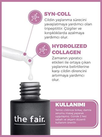 the fair. Yaşlanma Karşıtı Nem &Sıkılaştırıcı Peptit Destekli Set