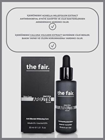 the fair. Arbutin Cilt Tonu Eşitleyici Leke Karşıtı Bakım Serumu %1 Arbutin+ %0.5 30 ml  2'li Set