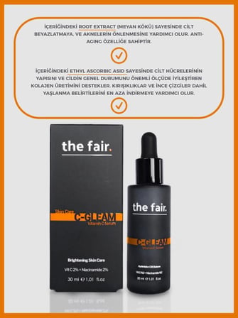 the fair. Yoğun Nem Veren & Ton Eşitleyici  Vegan Yüz ve Göz Çevresi Bakım Seti
