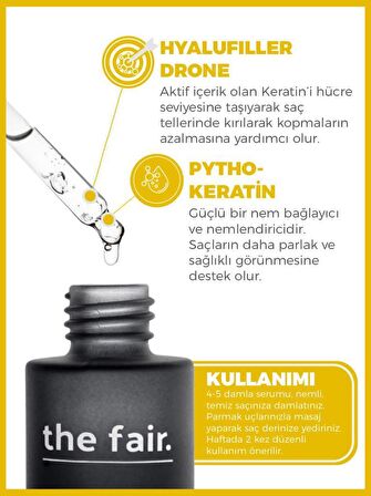 the fair. Dökülme ve Kırılma Karşıtı Vegan Saç Bakım Seti 100 ML 