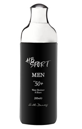 Men 200 ml SPF50+ Vücut Güneş Kremi Sekiz Saat Suya Dayanıklı Yüksek Koruma Aloe Vera Shea Butter