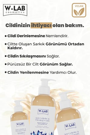 W-Lab Cosmetics Selülit Karşıtı Ve Sıkılaştırıcı Jel 250 ML