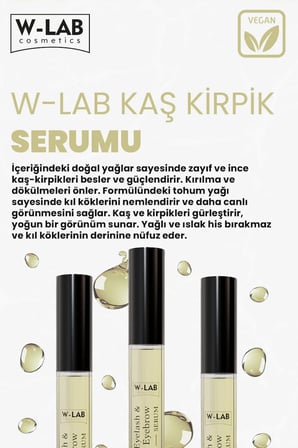 W-Lab Cosmetics Kaş Kirpik Serumu 10 ML
