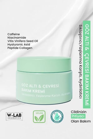 W-Lab Cosmetics Göz Altı ve Çevresi Bakım Kremi 50 ML