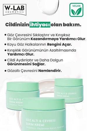 W-Lab Cosmetics Göz Altı ve Çevresi Bakım Kremi 50 ML