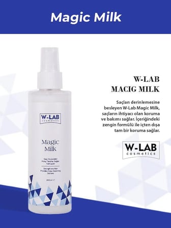 W-Lab Cosmetics  Magic Milk Proteinli Saç Bakım Sütü 200 ML