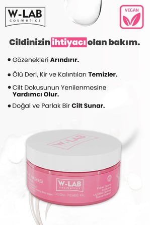 W-Lab Cosmetics Arındırıcı Antioksidan Pembe Kil Maskesi 250 ML
