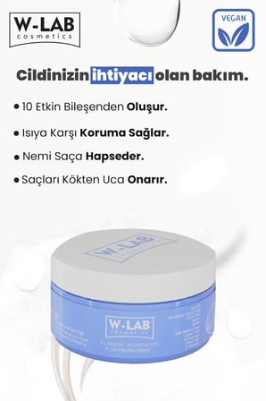 W-Lab Cosmetics 10 Bileşenli Besleyici Koruyucu Saç Bakım Yağı 250 ML