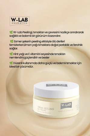 W-Lab Cosmetics Manikür Pedikür Tırnak Peelingi 250 Ml