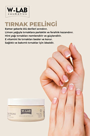 W-Lab Kozmetik Manikür Pedikür Tırnak Peelingi 250 Ml