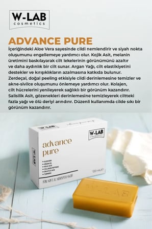W-Lab Cosmetics Advance Pure Sabun 125 g