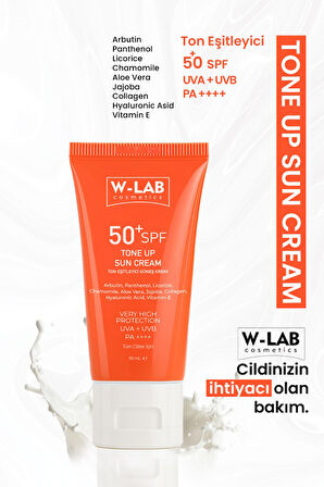 W-Lab Kozmetik Ton Up Güneş Kremi 50 Ml
