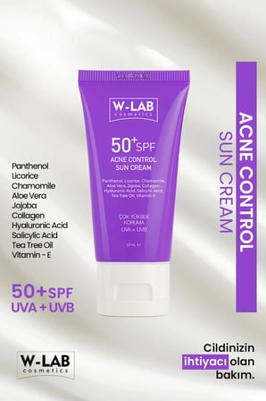 W-Lab Cosmetics Akne Kontrol Güneş Kremi 50 Ml