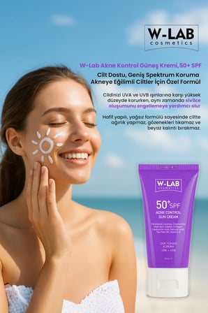 W-Lab Cosmetics Akne Kontrol Güneş Kremi 50 Ml