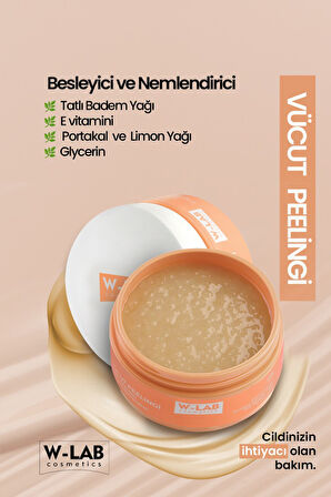 W-Lab Kozmetik Vücut Peeling 250 Ml