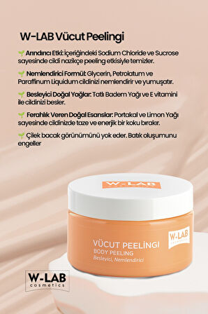 W-Lab Kozmetik Vücut Peeling 250 Ml