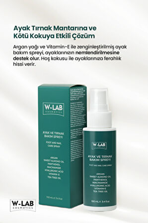 W-Lab Kozmetik Ayak ve Tırnak Bakım Spreyi 100 Ml