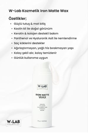W-Lab Cosmetics Iron Matte Wax 110 Gr