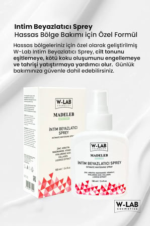 W-Lab Cosmetics İntim Beyazlatıcı Sprey 100 ML