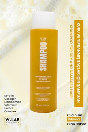 W-Lab Cosmetics Kuru Ve Yıpranmış Saçlar İçin Şampuan 400 Ml