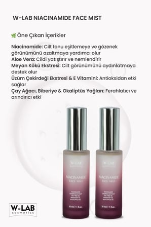 W-Lab Cosmetics Niacinamide Face Mist 30 Ml