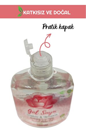 Doğal ve Katkısız Gül Suyu 100ml (İçilebilir ve Yemeklik)