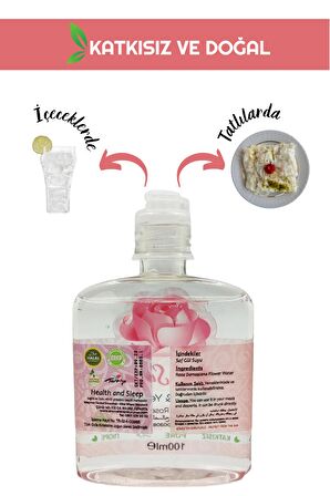 Doğal ve Katkısız Gül Suyu 100ml (İçilebilir ve Yemeklik)