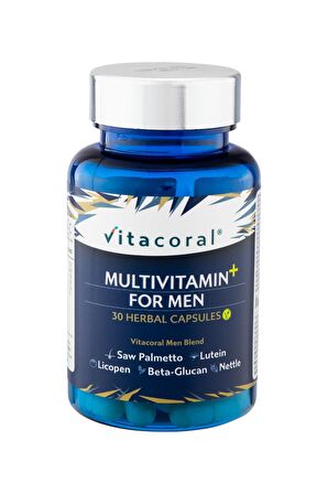 Multivitamin For Men 30'lu Bitkisel Kapsül - Vitaminler Ve Mineraller Içeren Besin Takviyesi