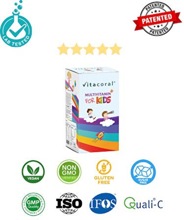 Multivitamin & Fish Oil For Kids Complex 150ml Çilek Aromalı -Zihinsel ve Fiziksel Gelişim İçin