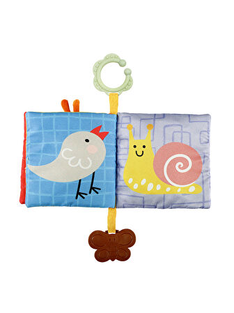 Eğitici Bebek Kitabı Dişlikli ve Hışırtılı 3D Hayvanlar Kitabı