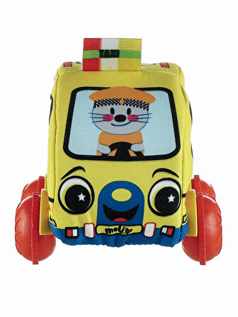 Peluş Sarı Taksi Bebek Oyuncağı Araba