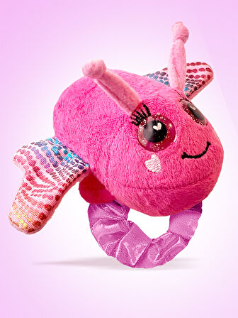 Kız Çocuk Peluş Pembe Kelebek Bileklik