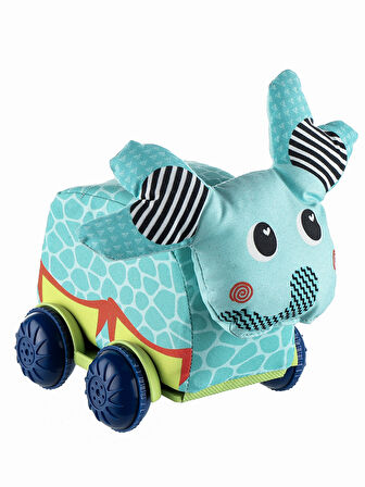 Peluş Fil Bebek Oyuncağı Araba