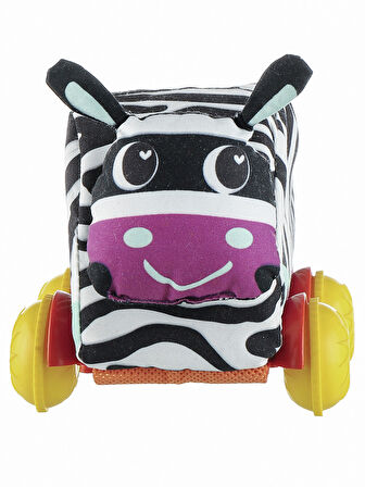 Peluş Zebra Bebek Oyuncağı Araba