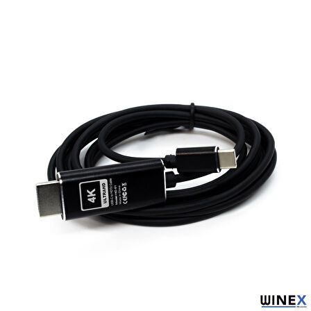 Global Type-C to 4K Ultra HD 60Hz HDMI 2m Görüntü Aktarım Kablosu WNE0080