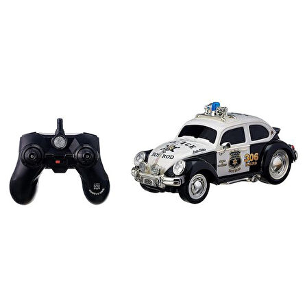 Uzaktan Kumandalı Sesli Işıklı USB Şarjlı Oyuncak VosVos Drift Polis Aracı