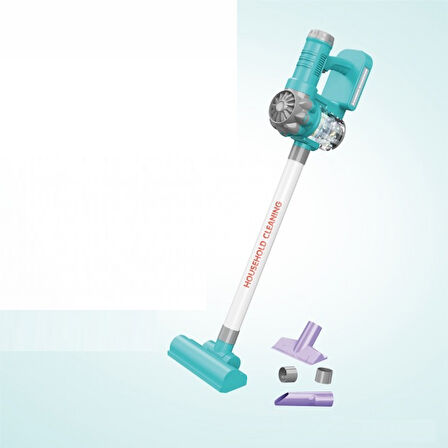 Pilli 6 Farklı Fonksiyonlu Dikey Oyuncak Süpürge 