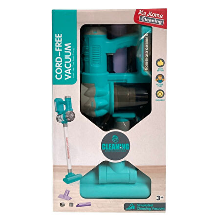 Pilli 6 Farklı Fonksiyonlu Dikey Oyuncak Süpürge 