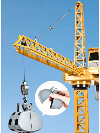 Dev Boy Uzaktan Kumandalı Oyuncak Kule Vinç 128 CM