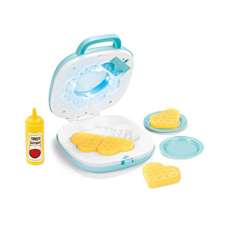 Pilli Işıklı Sesli Oyuncak Waffle Makinesi 